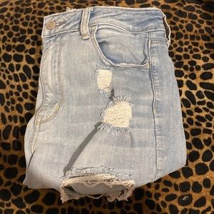 American Eagle ripped jeans